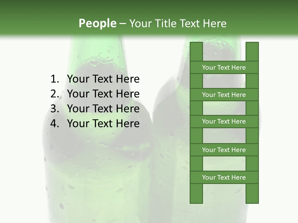 White Water Bottle PowerPoint Template