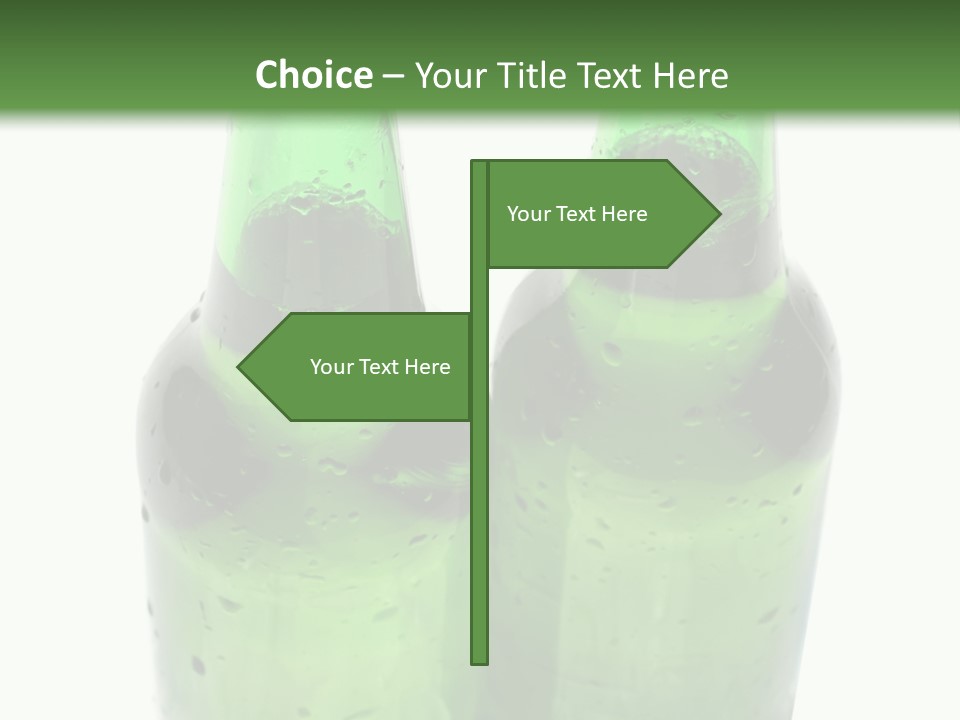 White Water Bottle PowerPoint Template