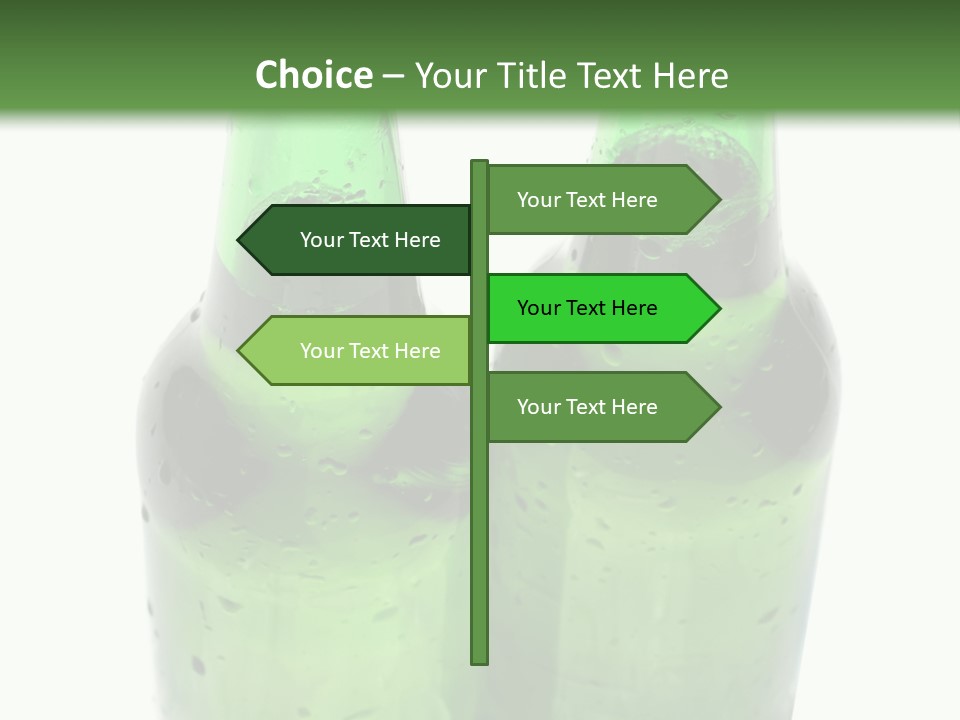 White Water Bottle PowerPoint Template