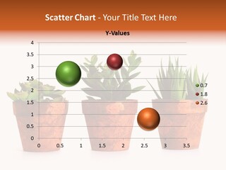 A Group Of Three Potted Plants Sitting Next To Each Other PowerPoint Template