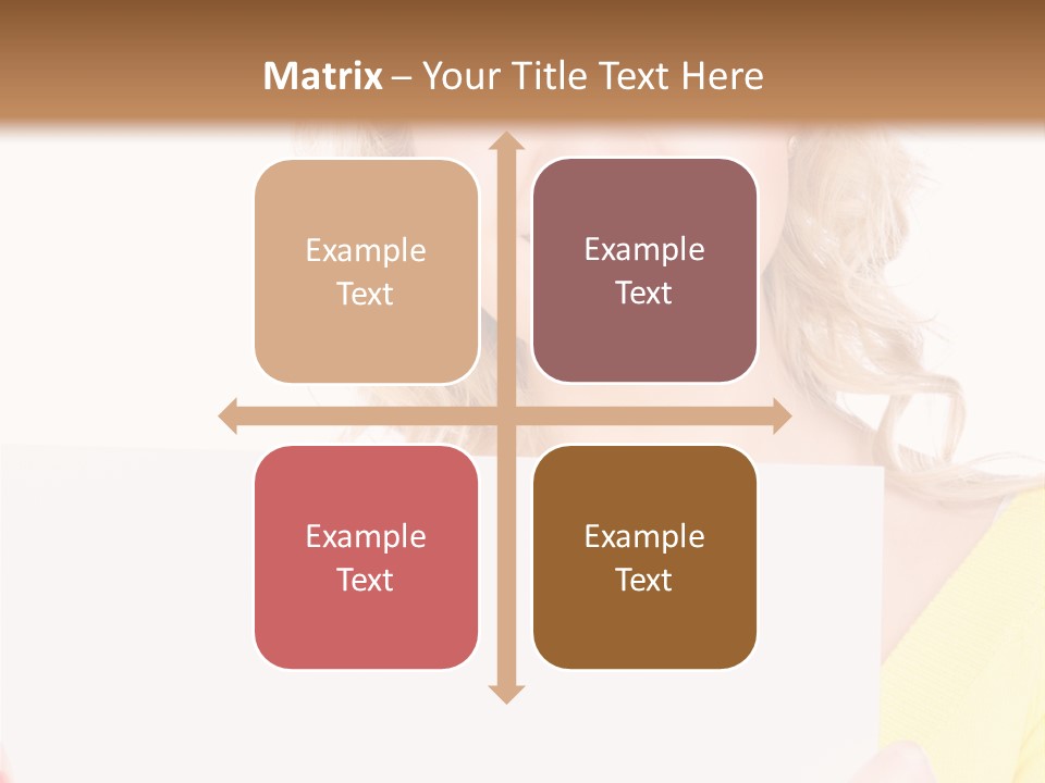 Holding Girl Advertisement PowerPoint Template