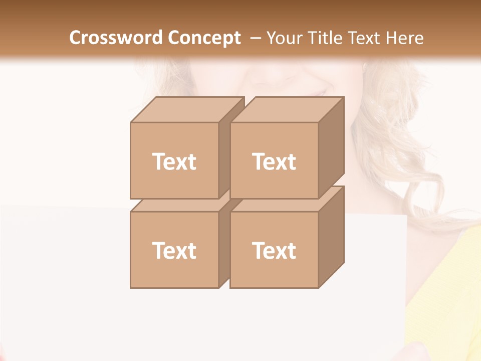 Holding Girl Advertisement PowerPoint Template