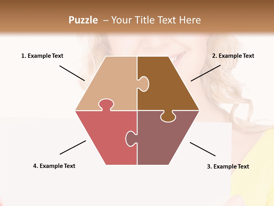 Holding Girl Advertisement PowerPoint Template