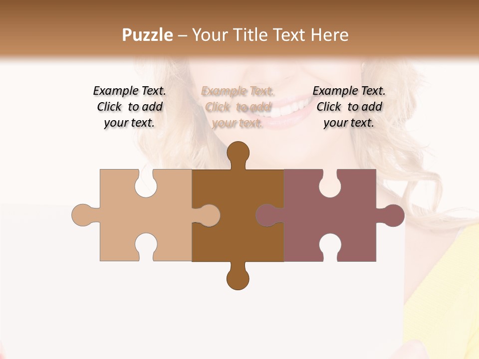 Holding Girl Advertisement PowerPoint Template