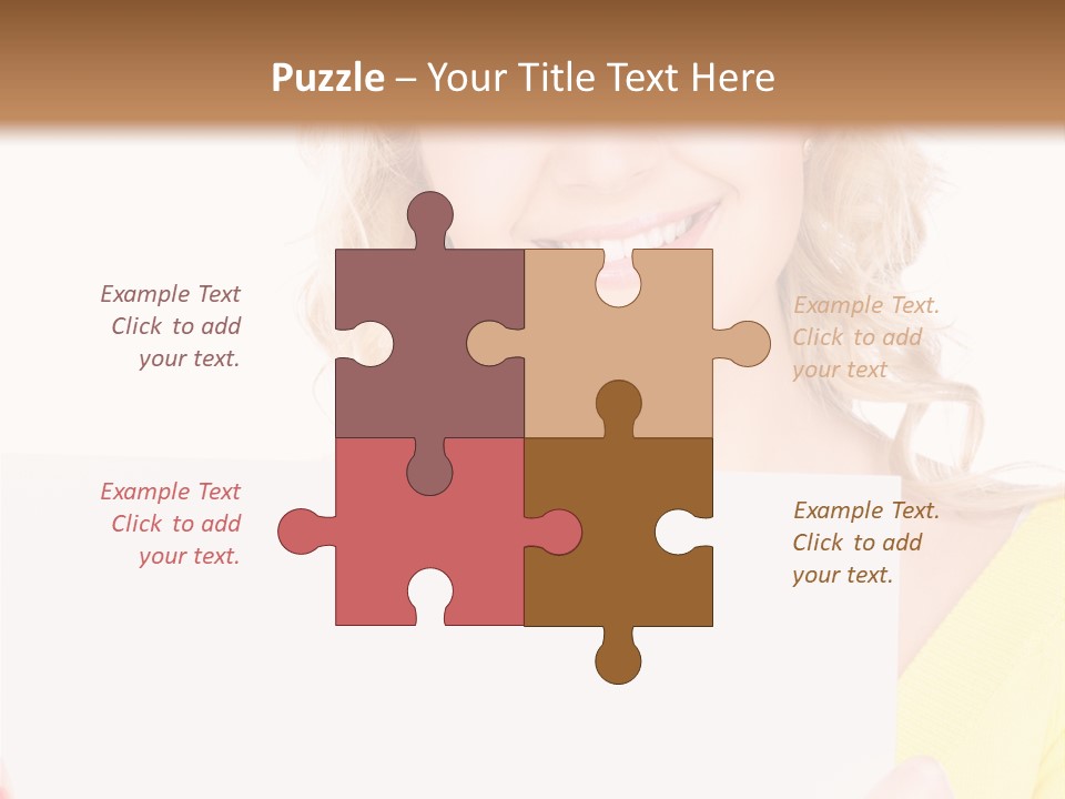 Holding Girl Advertisement PowerPoint Template