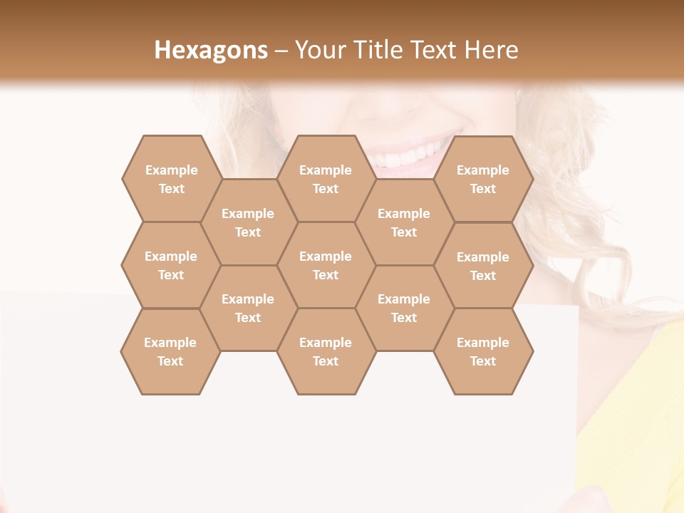 Holding Girl Advertisement PowerPoint Template