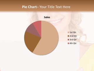 Holding Girl Advertisement PowerPoint Template