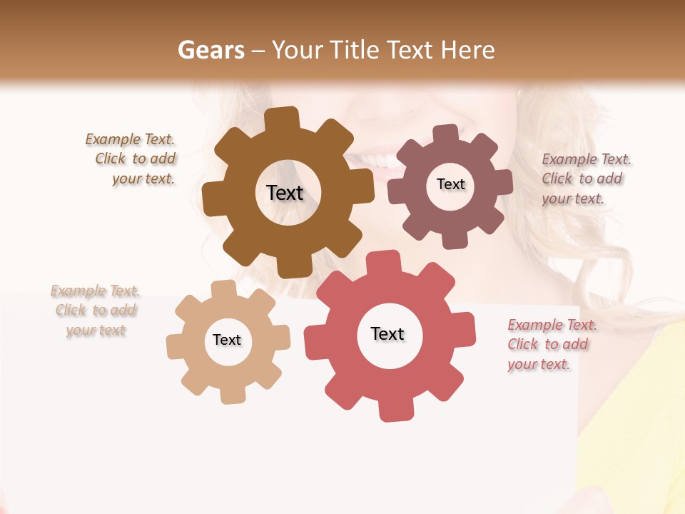 Holding Girl Advertisement PowerPoint Template