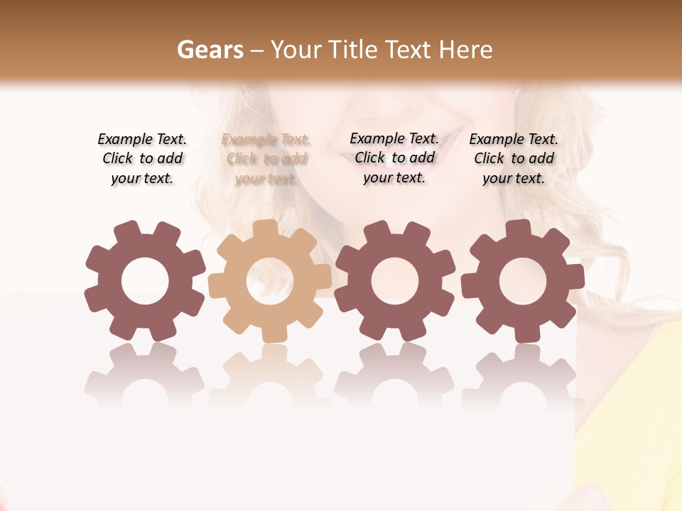 Holding Girl Advertisement PowerPoint Template