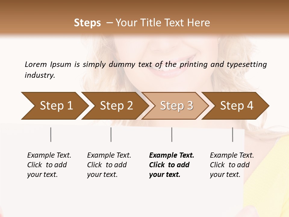 Holding Girl Advertisement PowerPoint Template