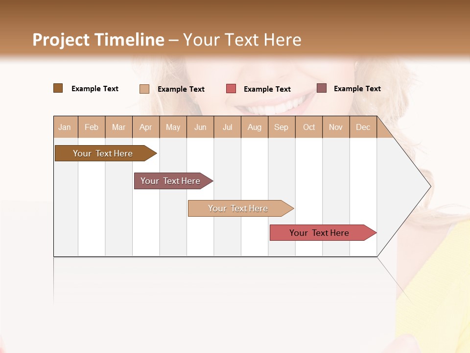 Holding Girl Advertisement PowerPoint Template