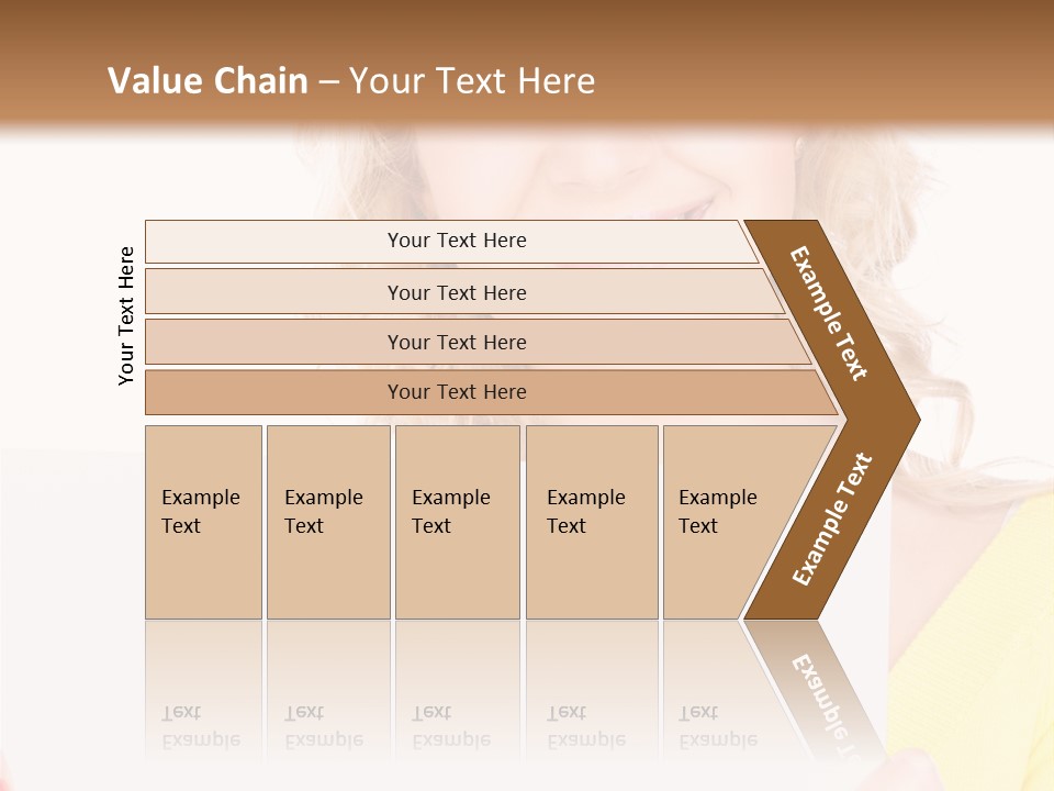 Holding Girl Advertisement PowerPoint Template