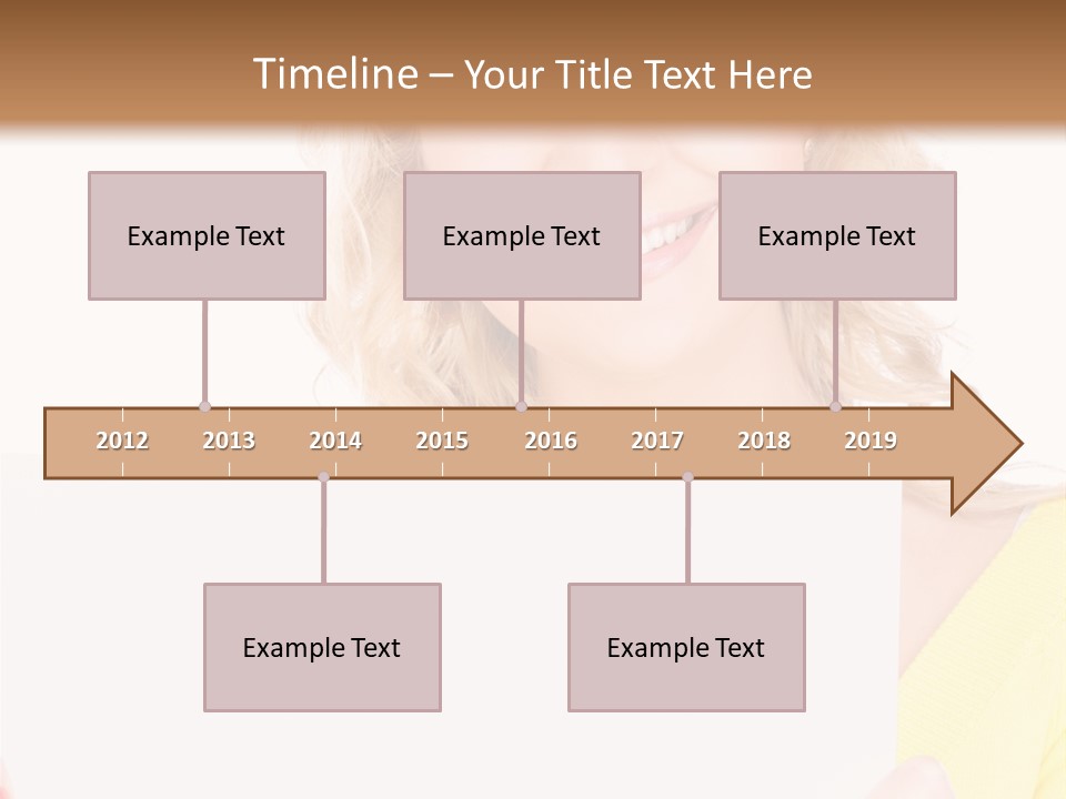 Holding Girl Advertisement PowerPoint Template