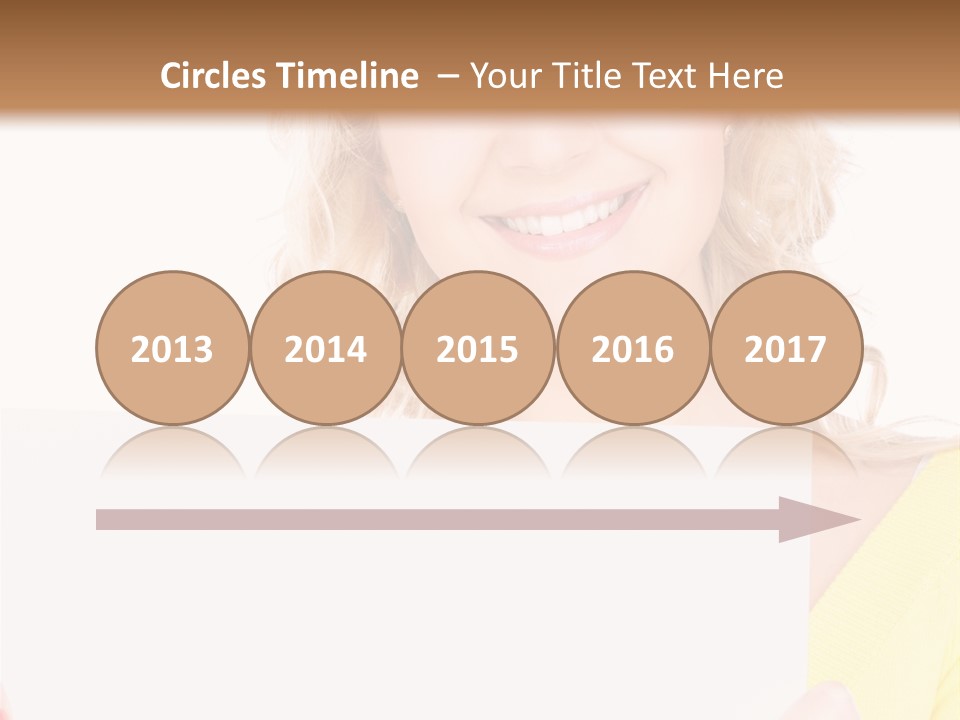 Holding Girl Advertisement PowerPoint Template