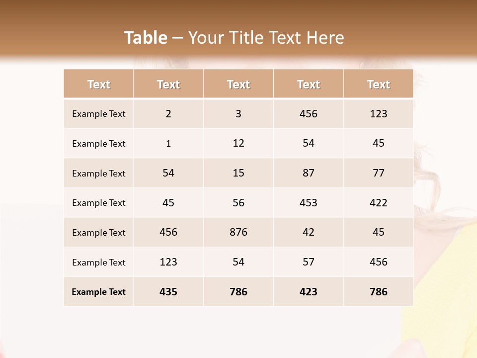 Holding Girl Advertisement PowerPoint Template