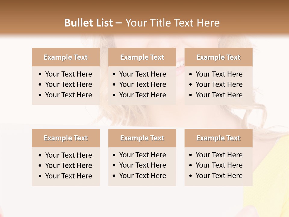 Holding Girl Advertisement PowerPoint Template