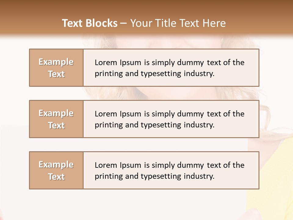 Holding Girl Advertisement PowerPoint Template