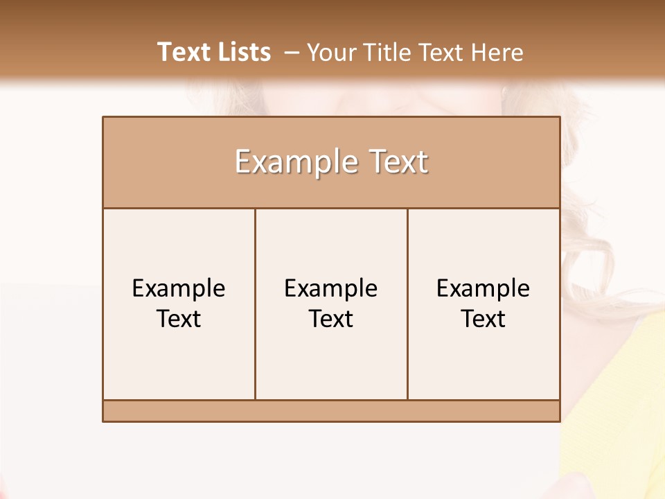 Holding Girl Advertisement PowerPoint Template