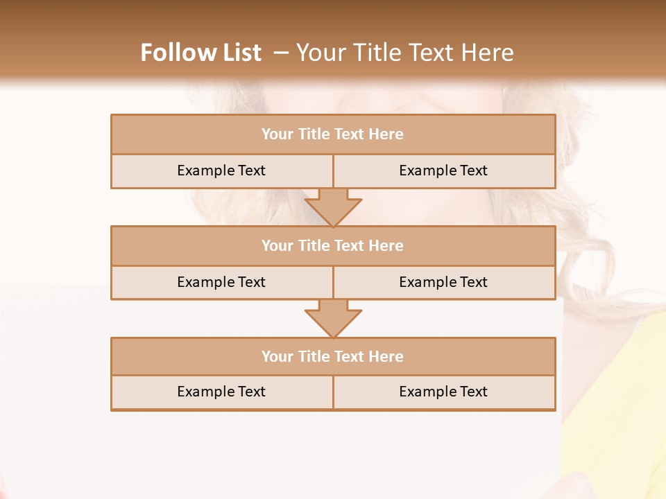 Holding Girl Advertisement PowerPoint Template