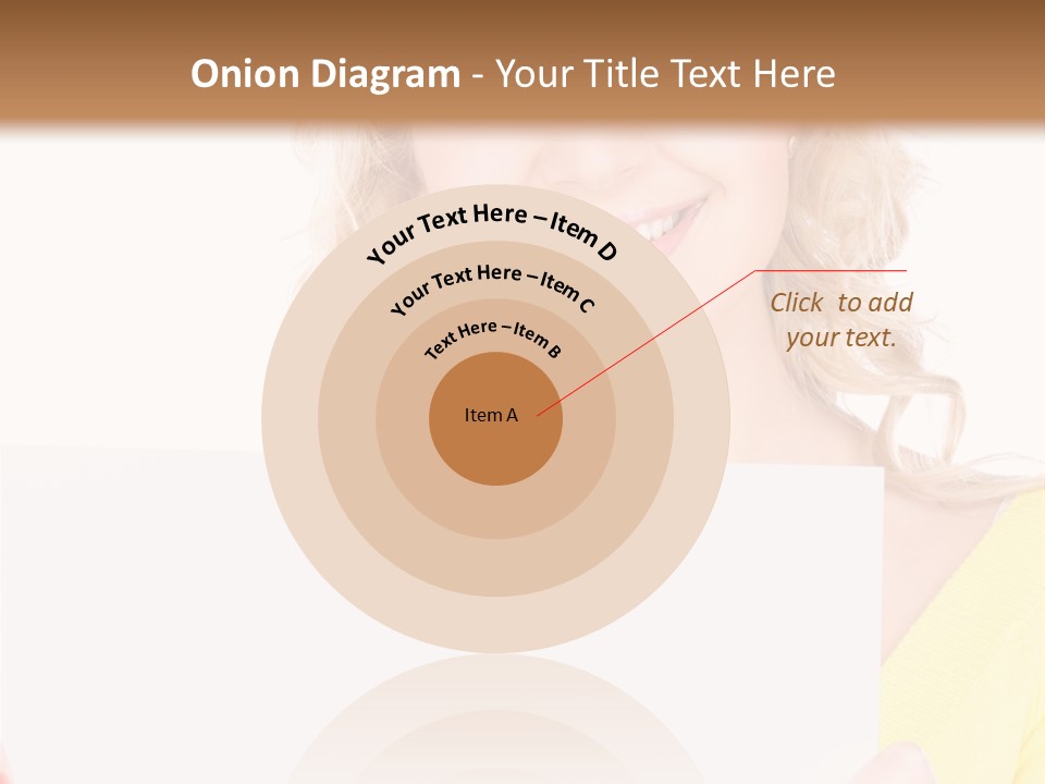 Holding Girl Advertisement PowerPoint Template