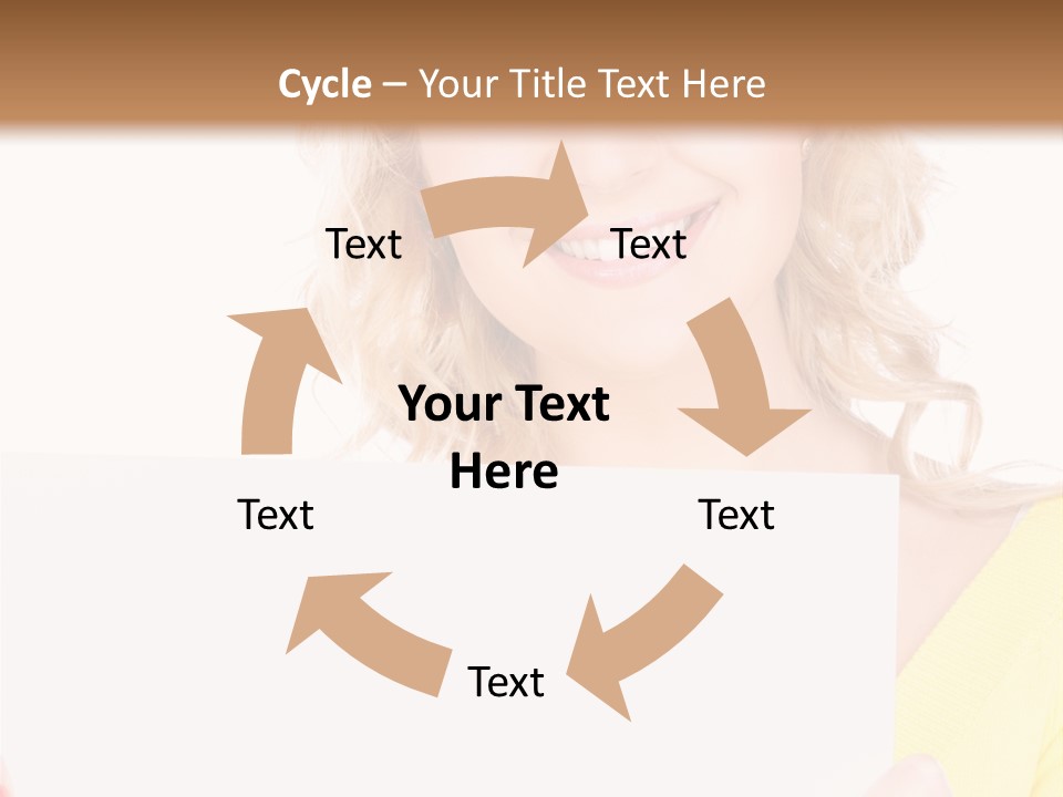 Holding Girl Advertisement PowerPoint Template