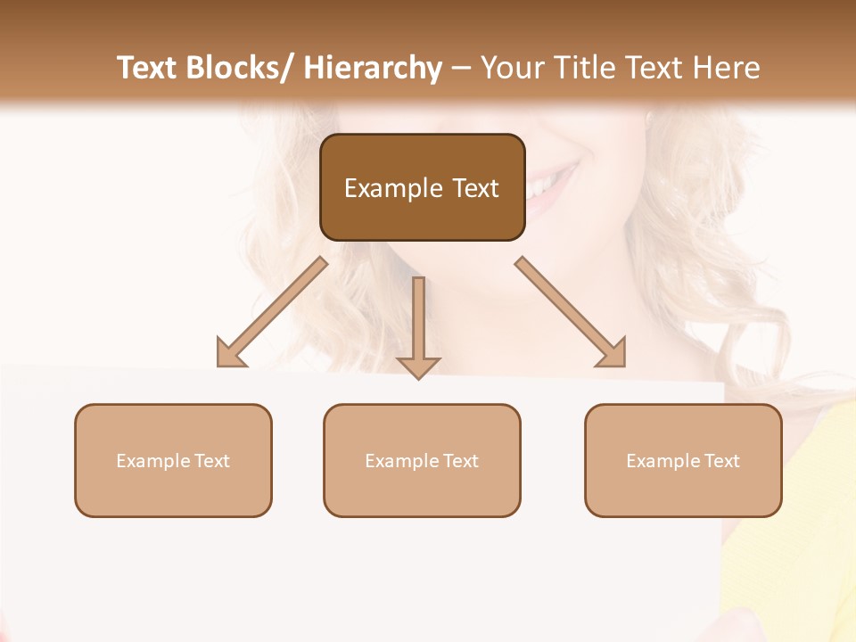 Holding Girl Advertisement PowerPoint Template