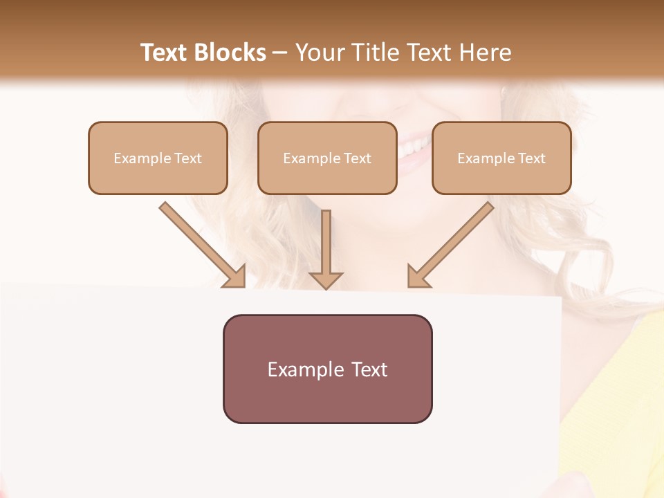 Holding Girl Advertisement PowerPoint Template