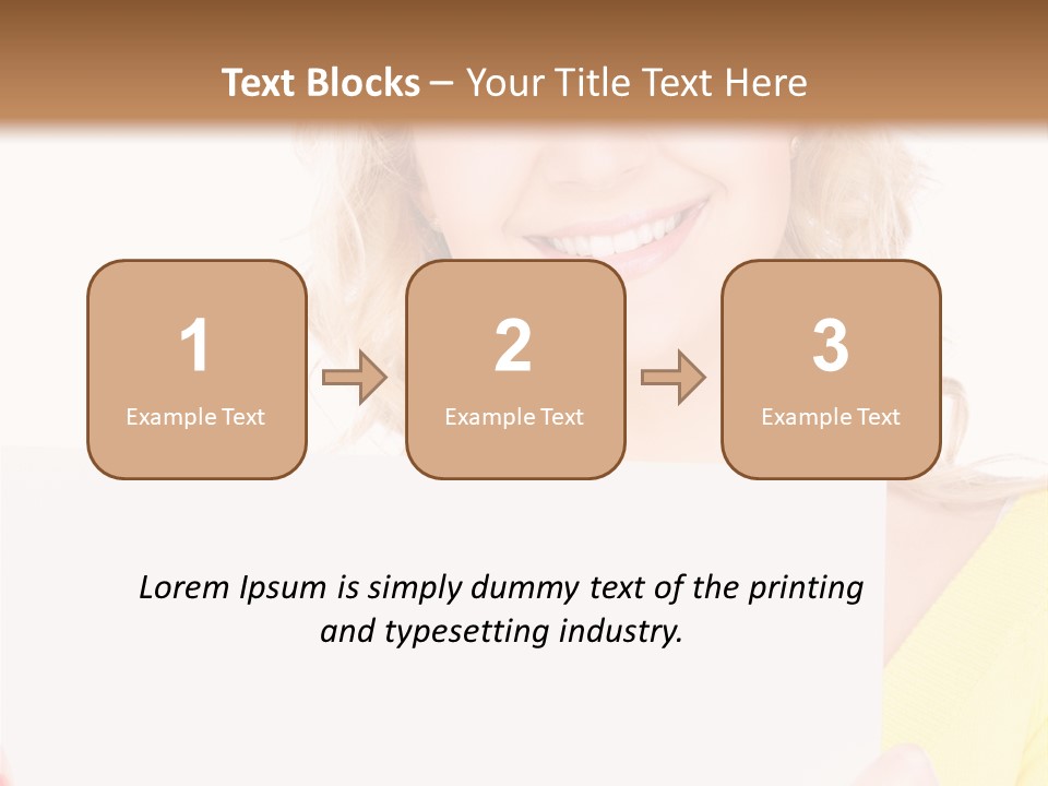 Holding Girl Advertisement PowerPoint Template