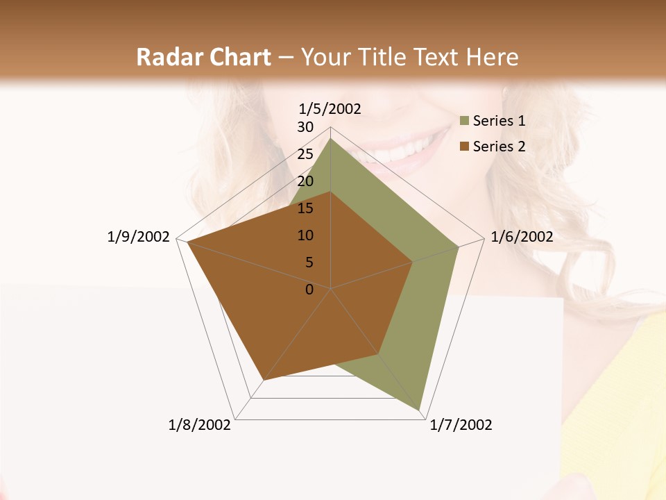 Holding Girl Advertisement PowerPoint Template