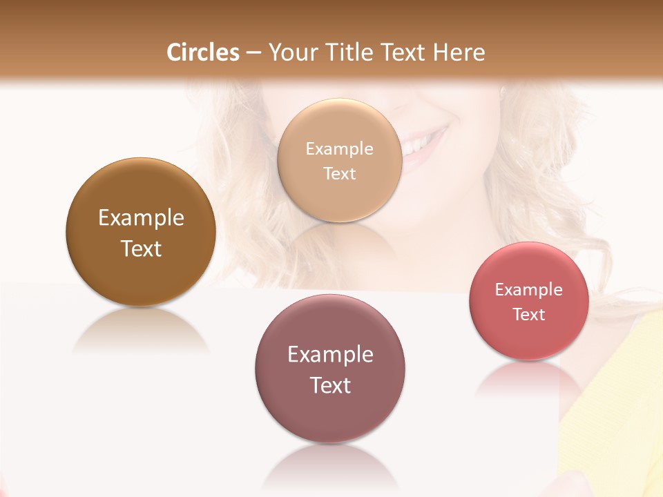 Holding Girl Advertisement PowerPoint Template