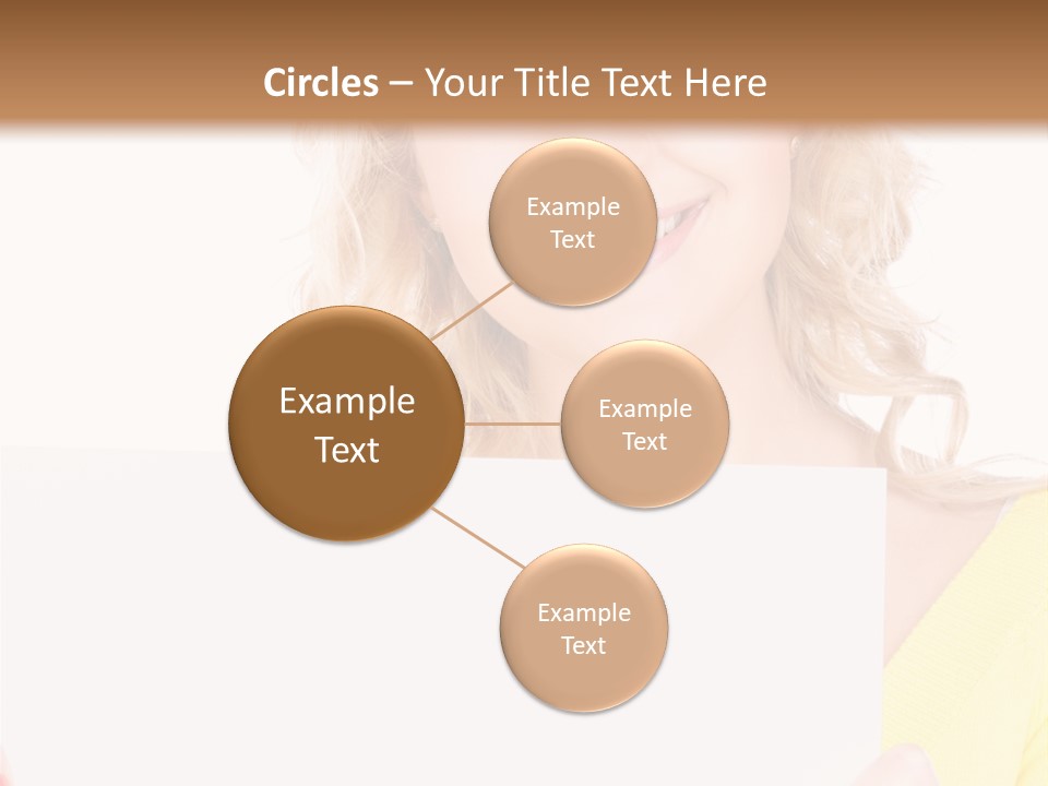 Holding Girl Advertisement PowerPoint Template