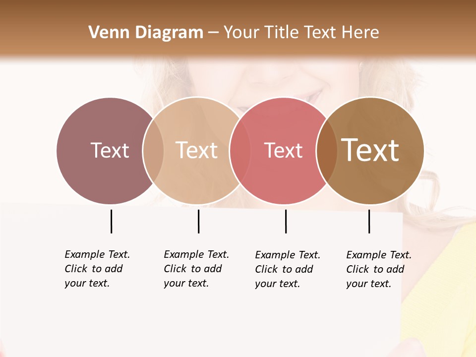 Holding Girl Advertisement PowerPoint Template