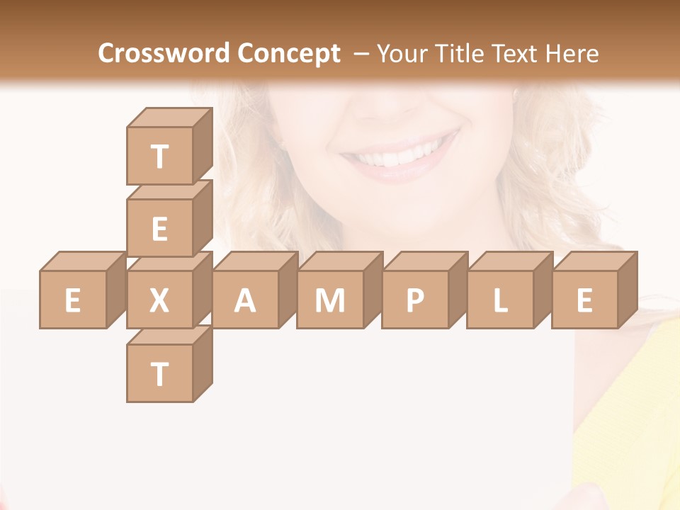 Holding Girl Advertisement PowerPoint Template