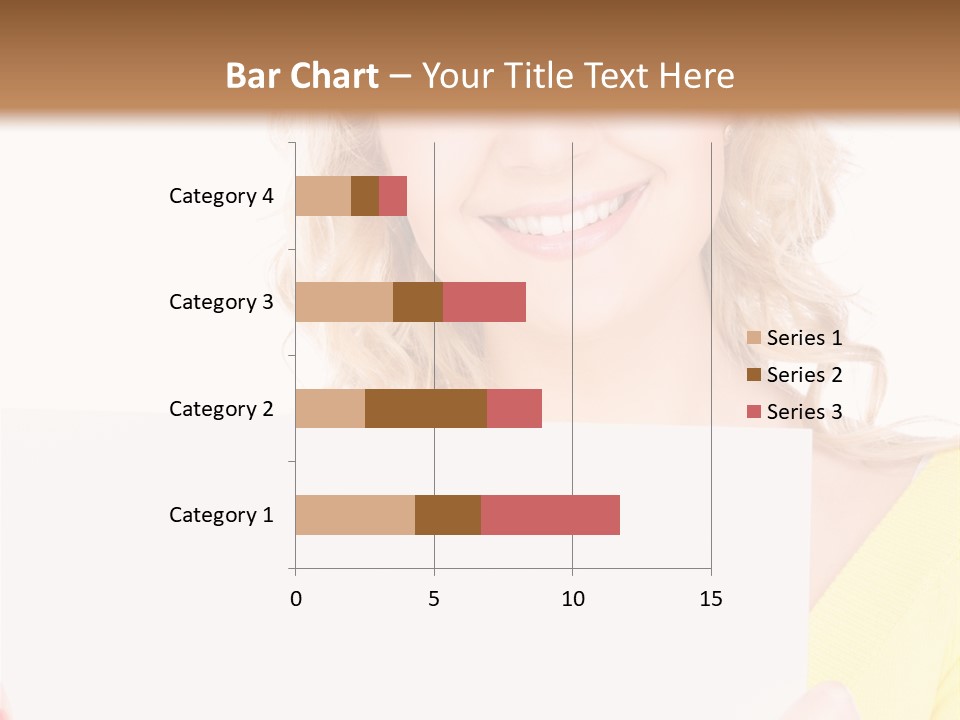 Holding Girl Advertisement PowerPoint Template