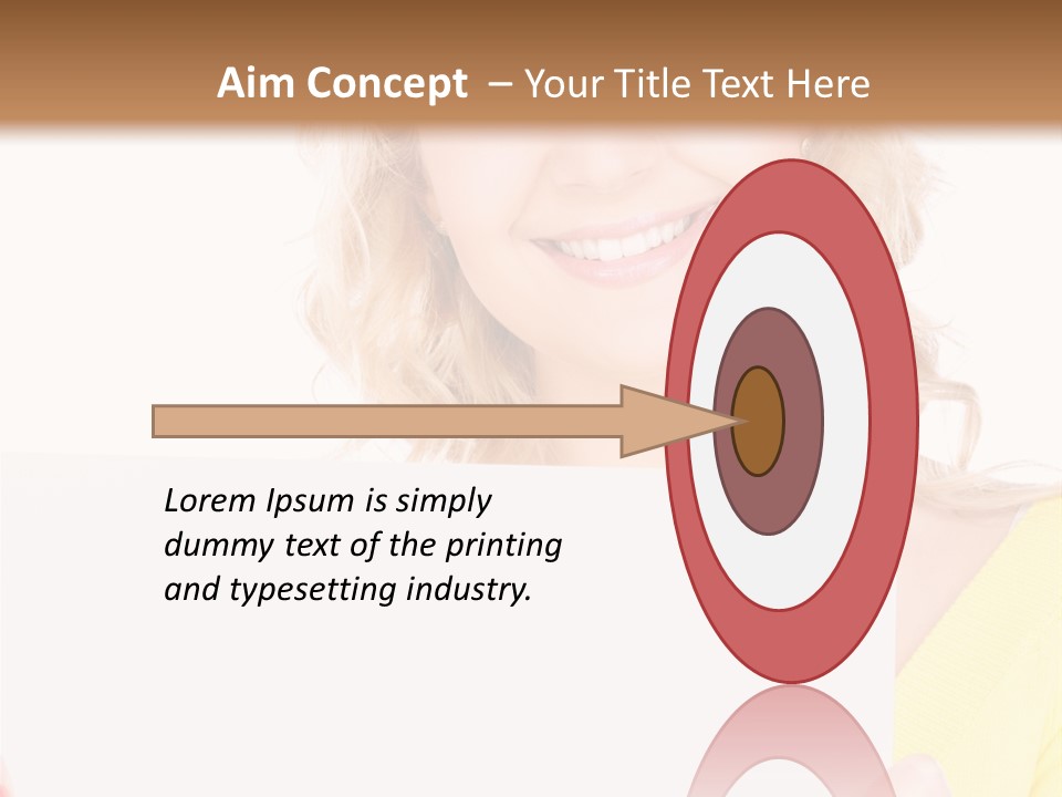 Holding Girl Advertisement PowerPoint Template