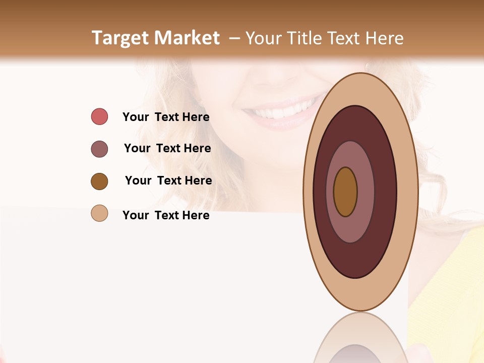 Holding Girl Advertisement PowerPoint Template