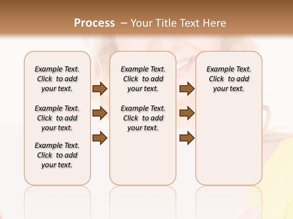 Holding Girl Advertisement PowerPoint Template