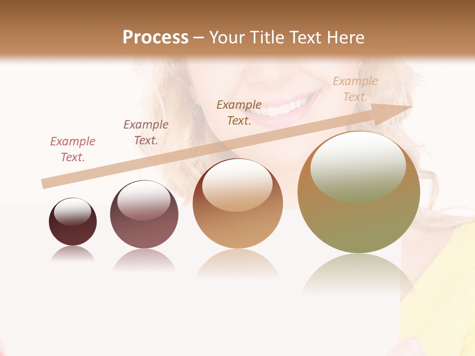 Holding Girl Advertisement PowerPoint Template