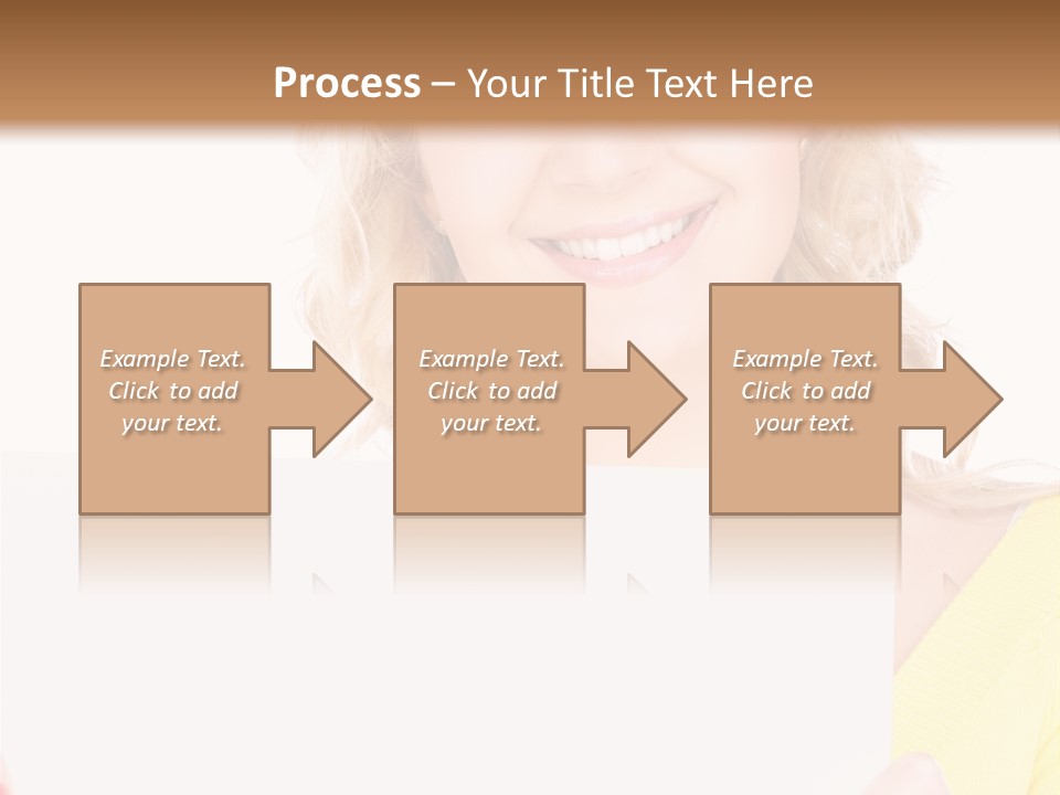 Holding Girl Advertisement PowerPoint Template