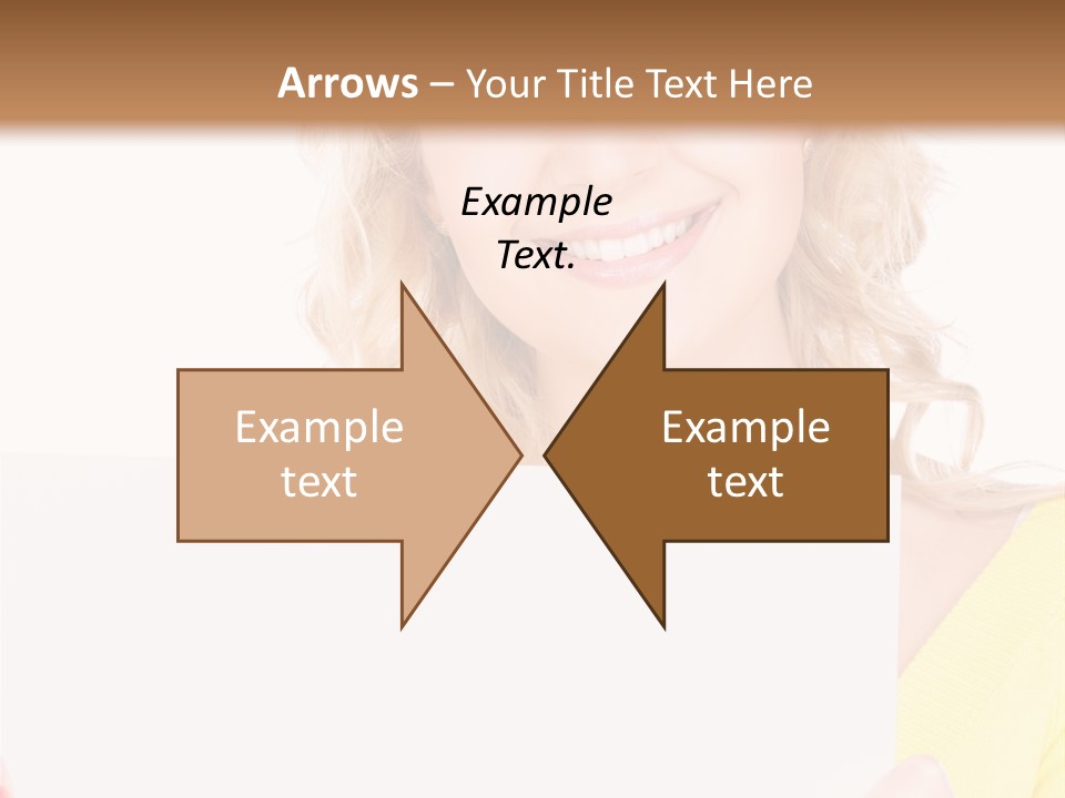 Holding Girl Advertisement PowerPoint Template