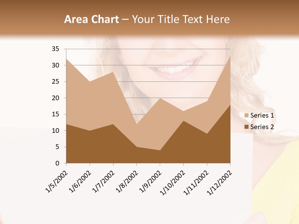 Holding Girl Advertisement PowerPoint Template