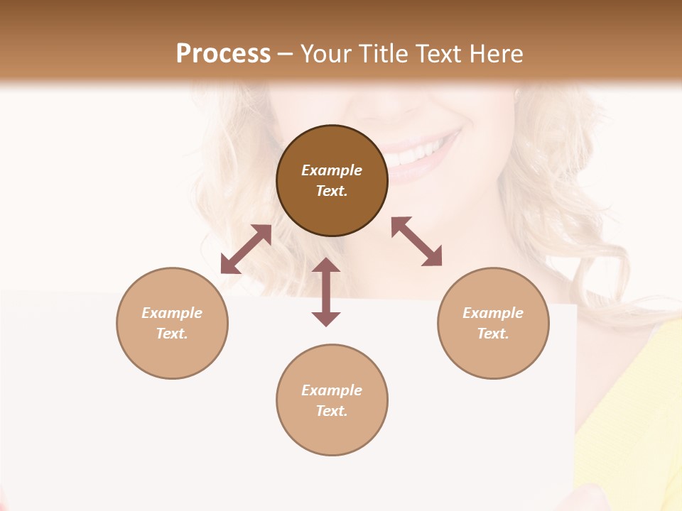 Holding Girl Advertisement PowerPoint Template