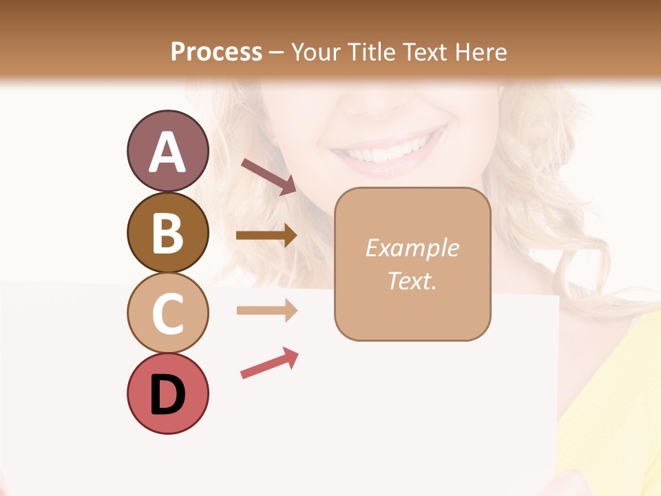 Holding Girl Advertisement PowerPoint Template