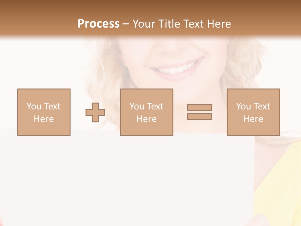 Holding Girl Advertisement PowerPoint Template