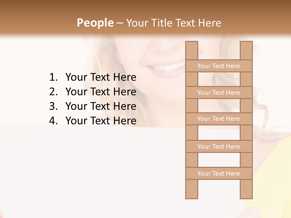 Holding Girl Advertisement PowerPoint Template