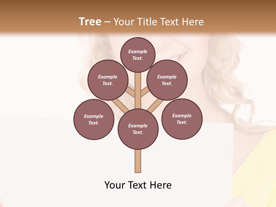 Holding Girl Advertisement PowerPoint Template