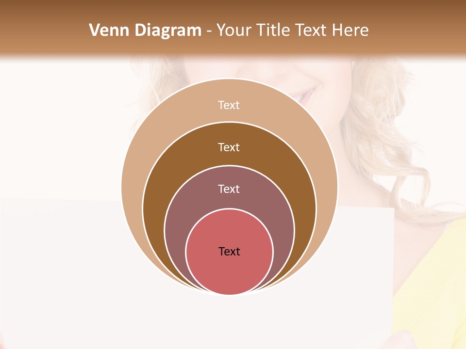 Holding Girl Advertisement PowerPoint Template