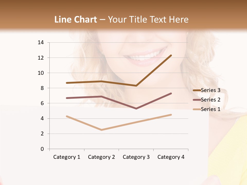 Holding Girl Advertisement PowerPoint Template