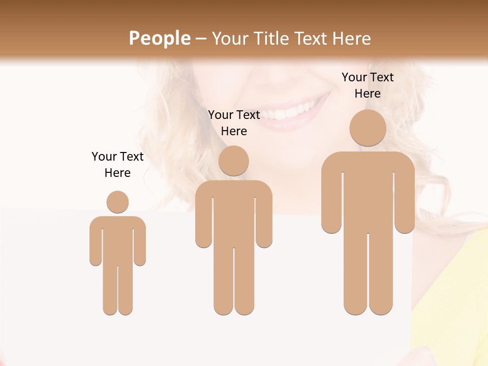 Holding Girl Advertisement PowerPoint Template