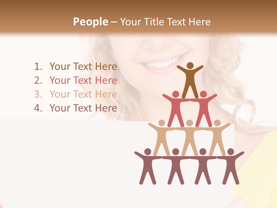 Holding Girl Advertisement PowerPoint Template